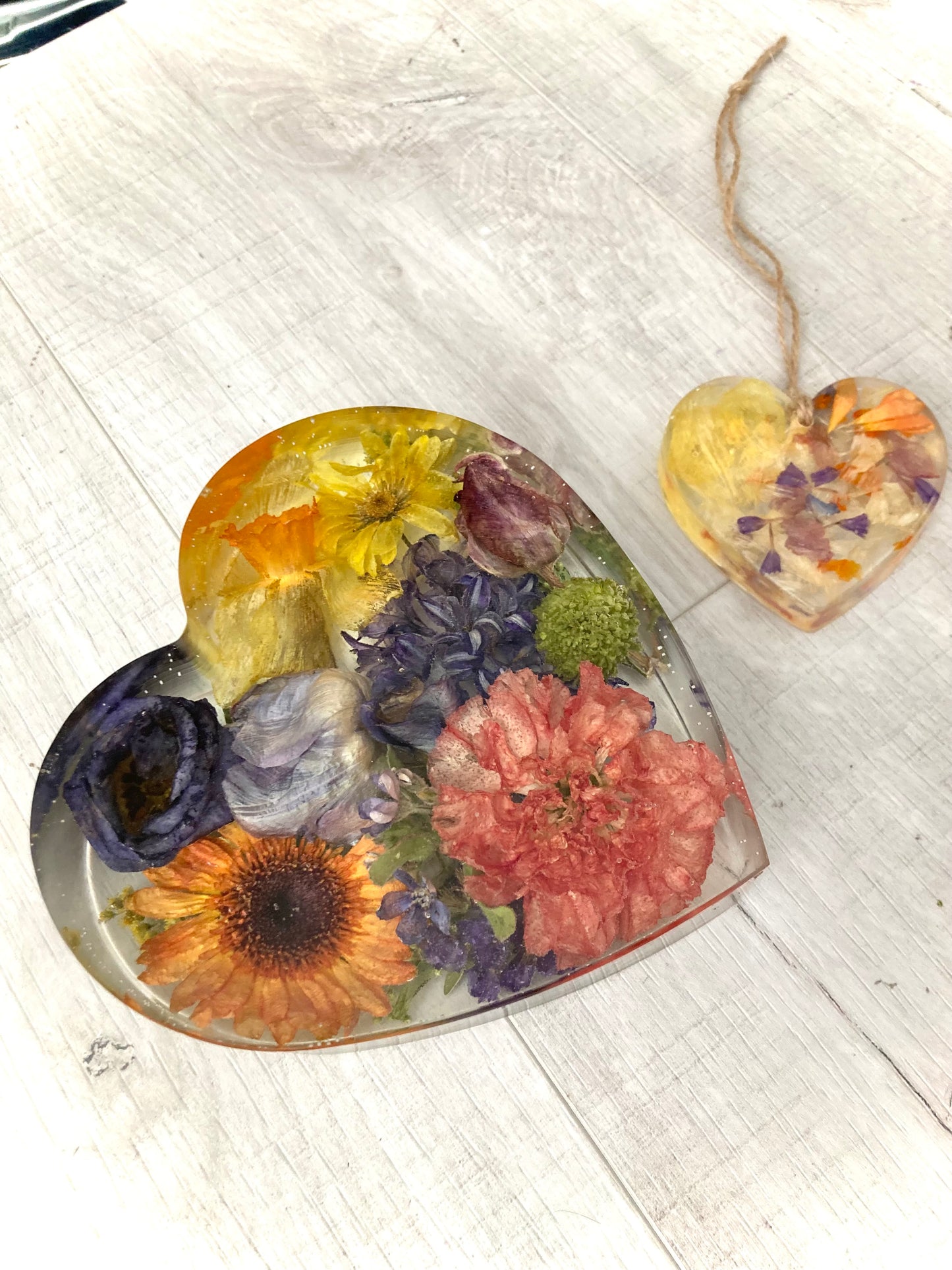 Flower Preservation 20cm heart ornament