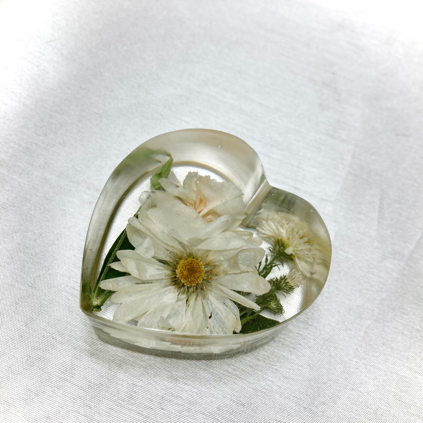 Flower Preservation 8cm heart ornament
