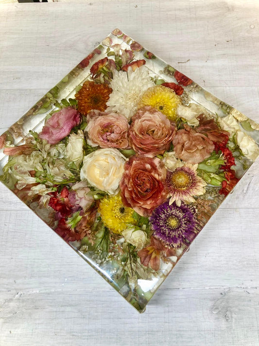 Flower Preservation 30cm display block