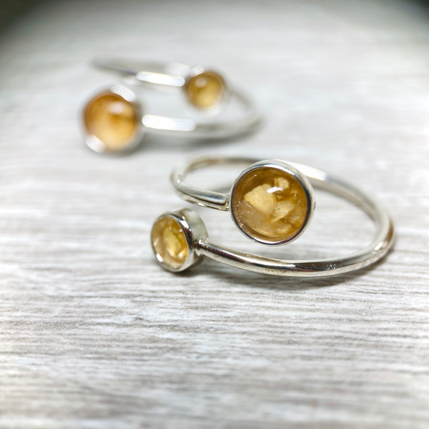 Flower Preservation Sterling Silver Adjustable Ring