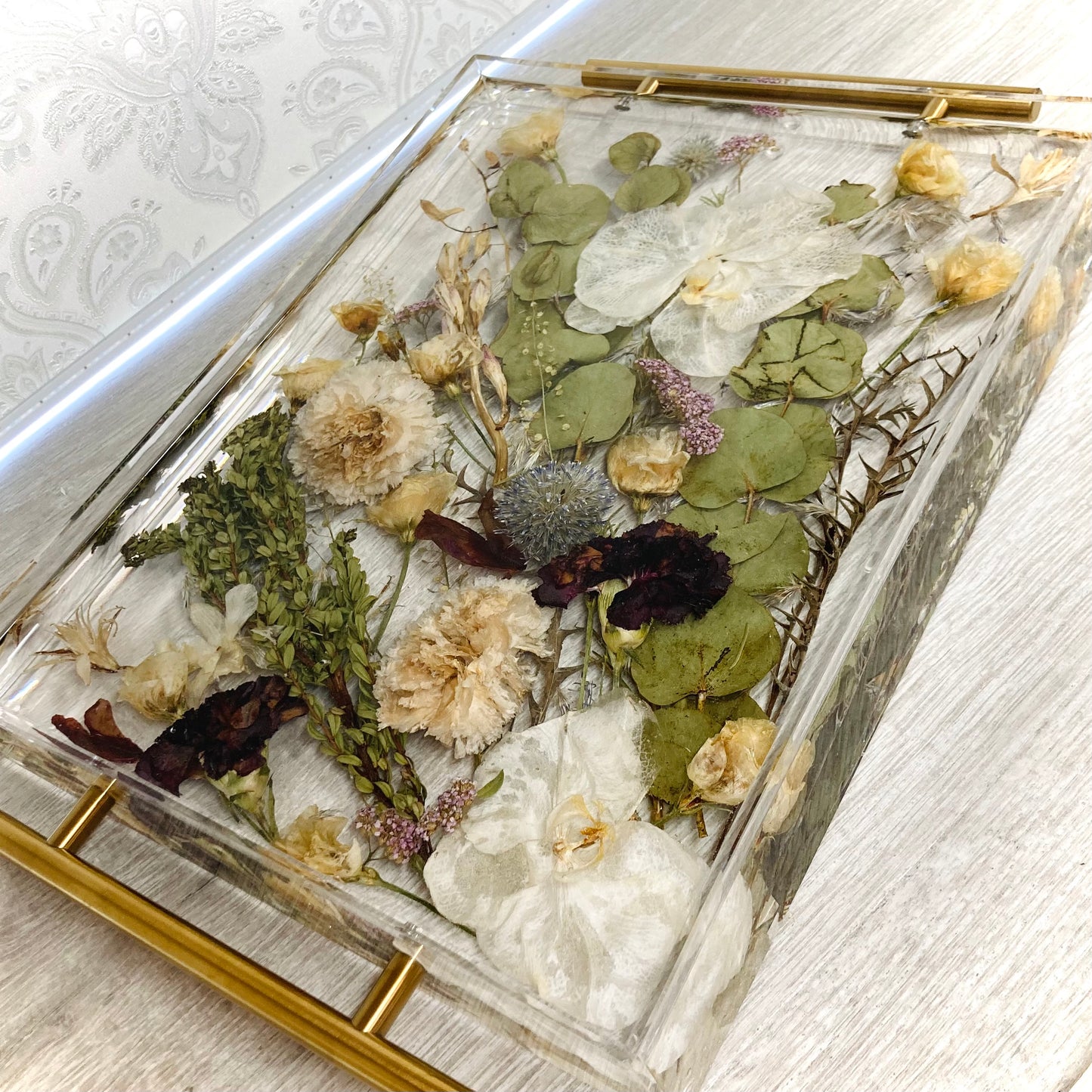 Flower Preservation lipped tray