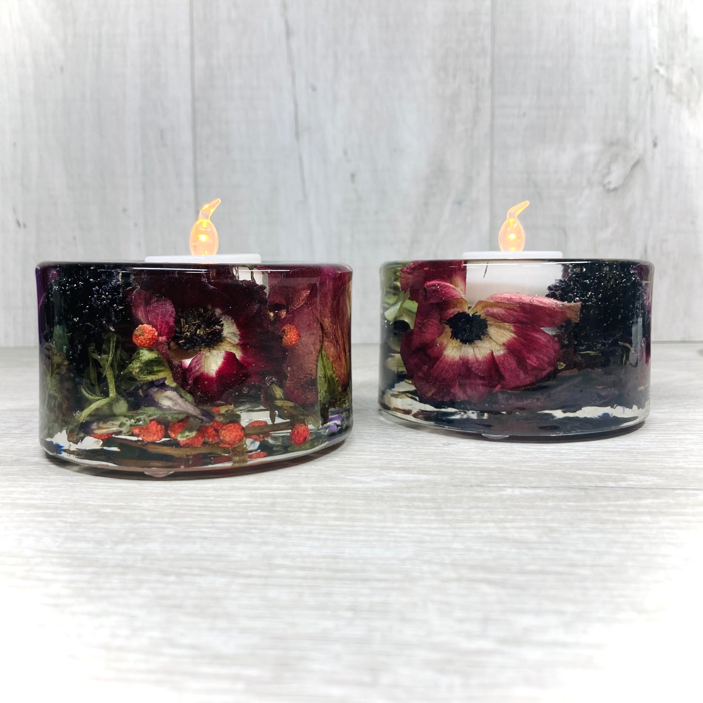 Flower Preservation cylinder tealight holder - medium
