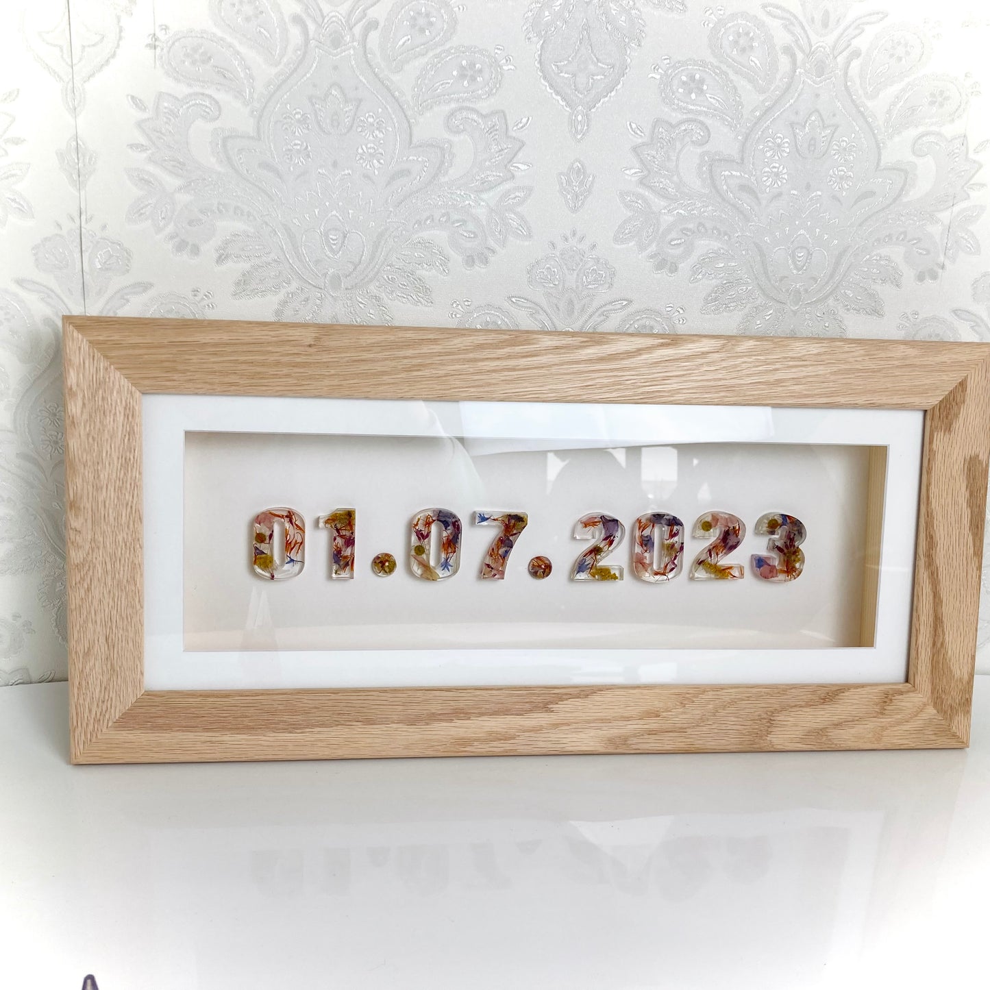 Flower Preservation framed date