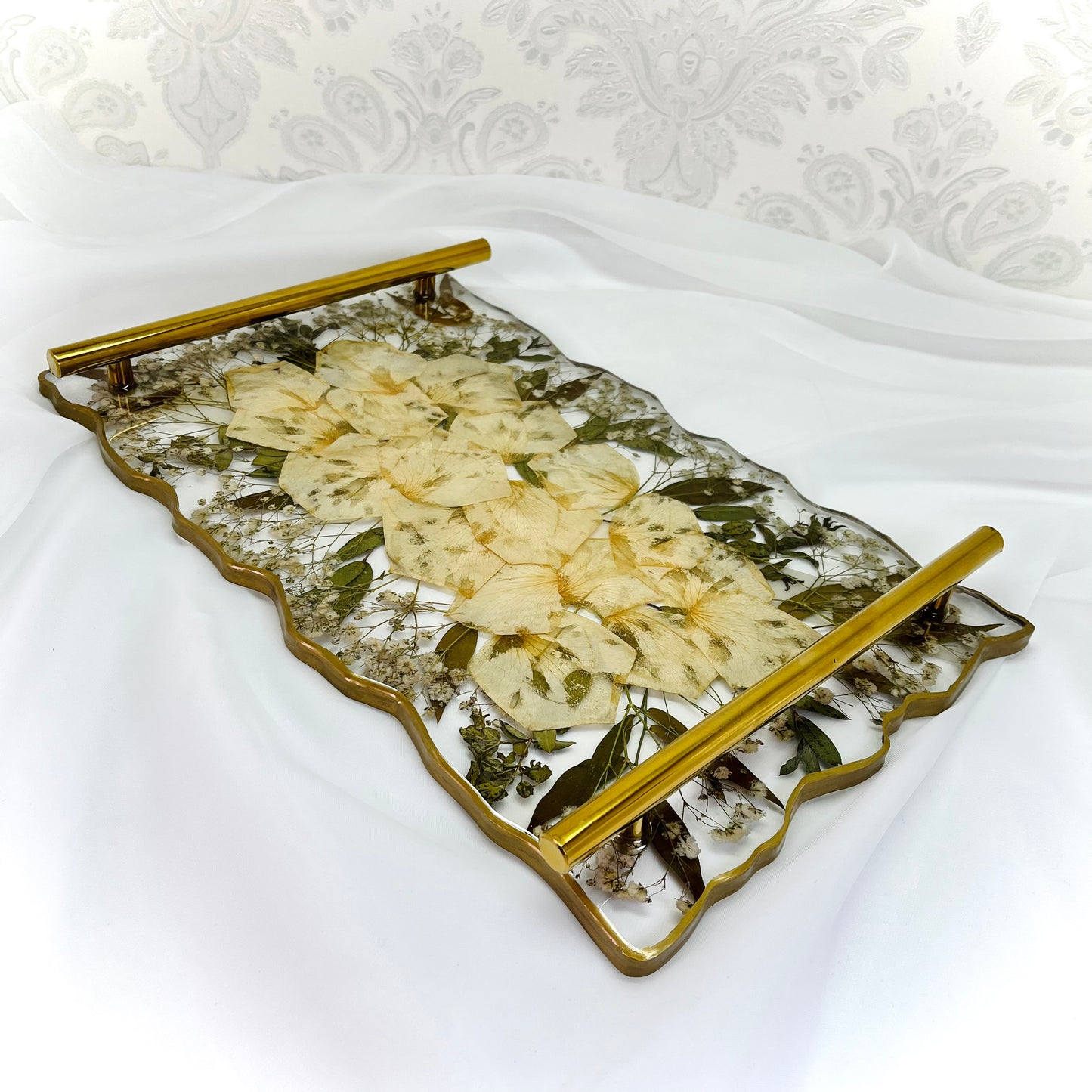 Flower Preservation geode tray