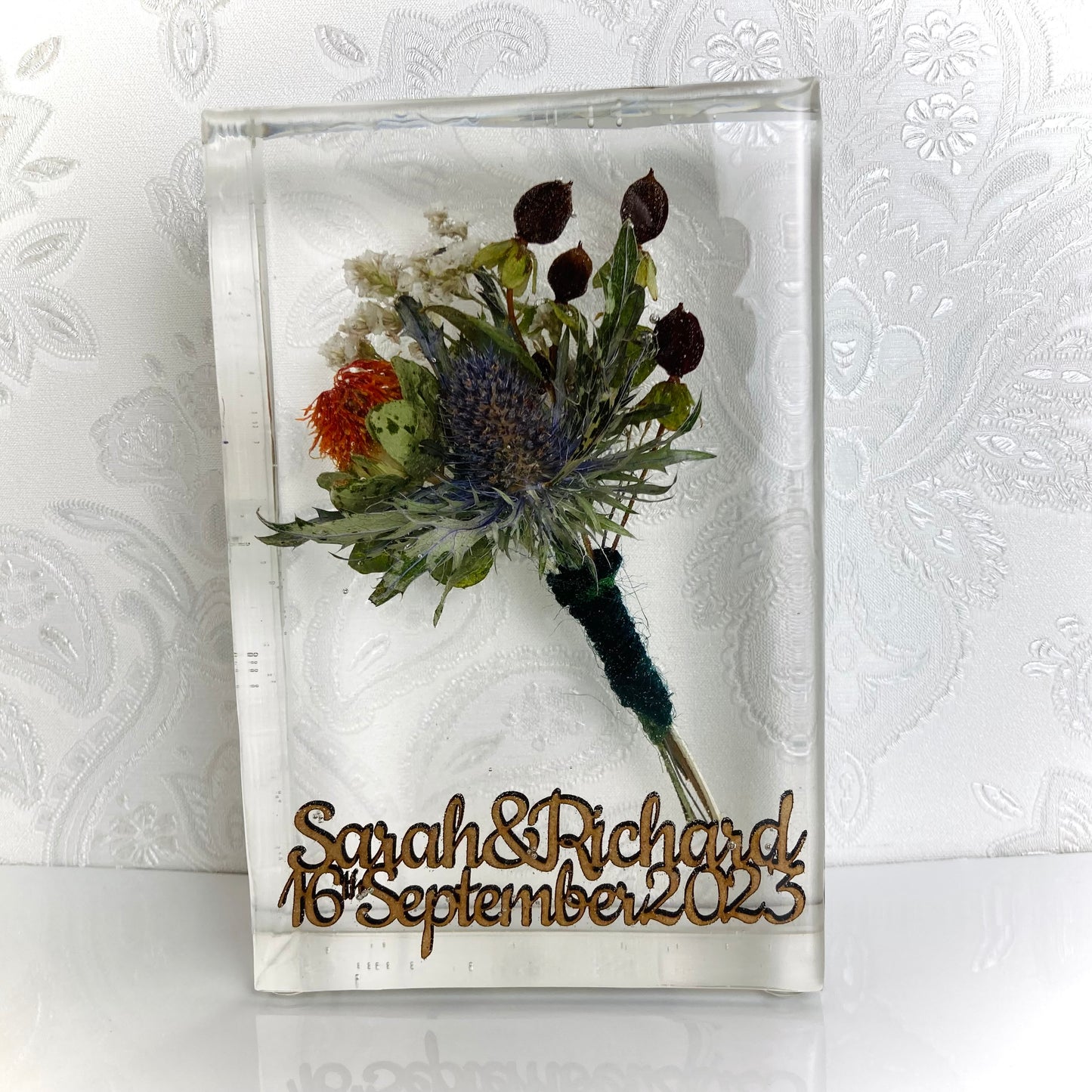 Flower Preservation 10x15cm display block