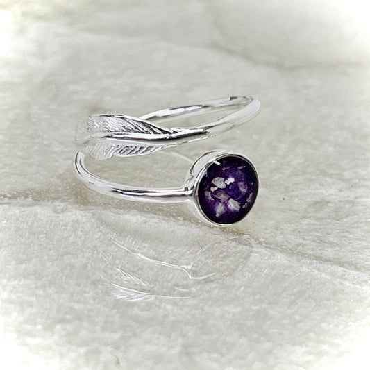 Adjustable Feather Cremation Ring