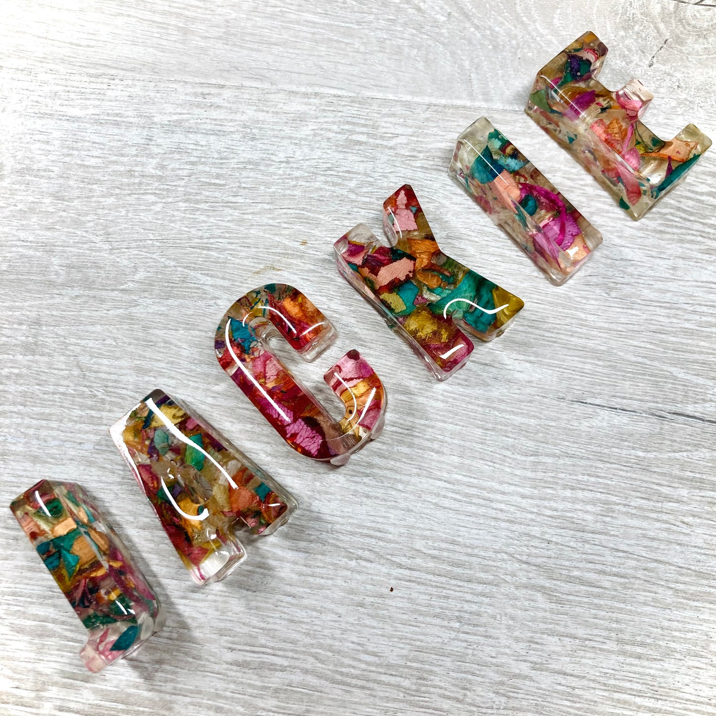Flower Preservation 5cm letters