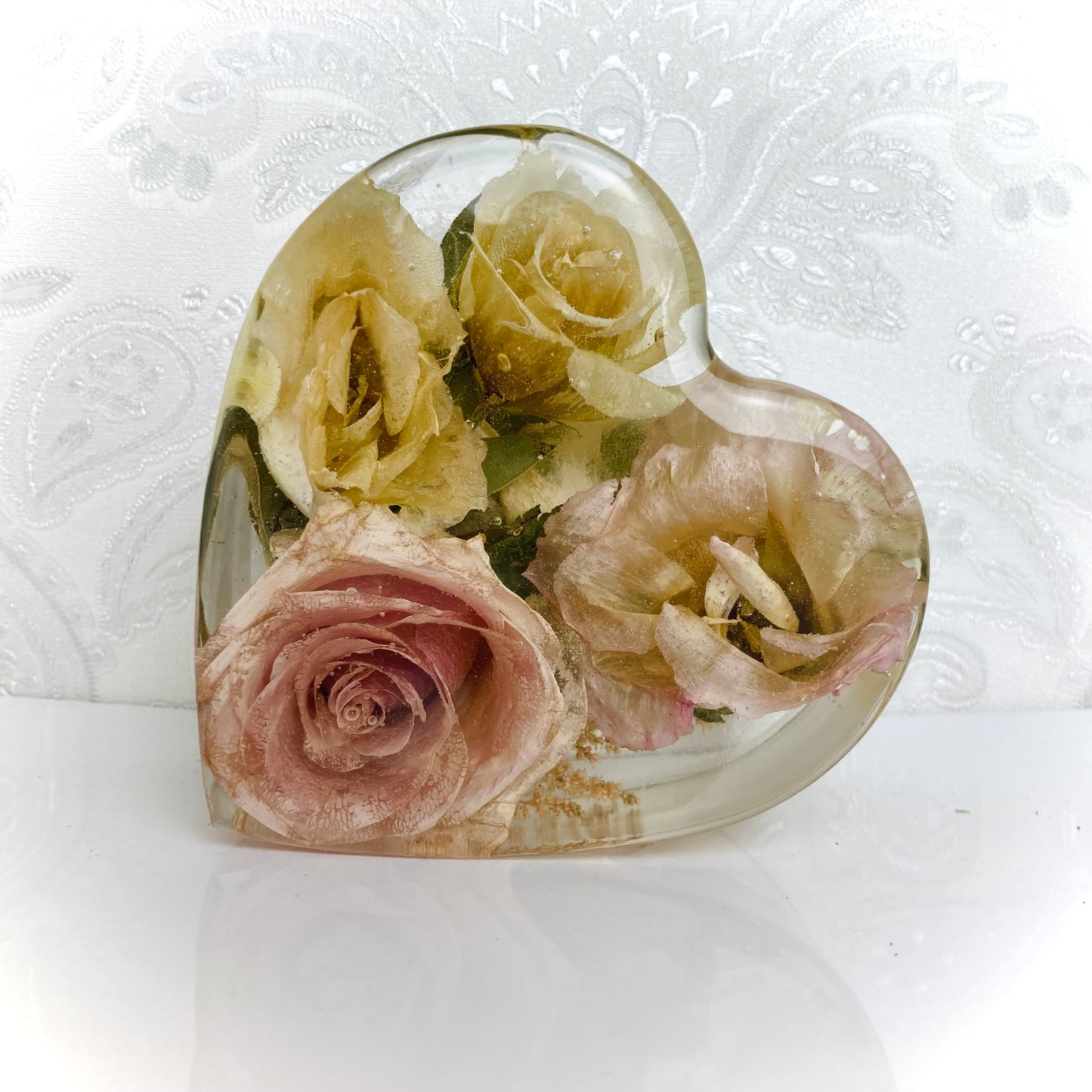 Flower Preservation 12cm Heart ornament