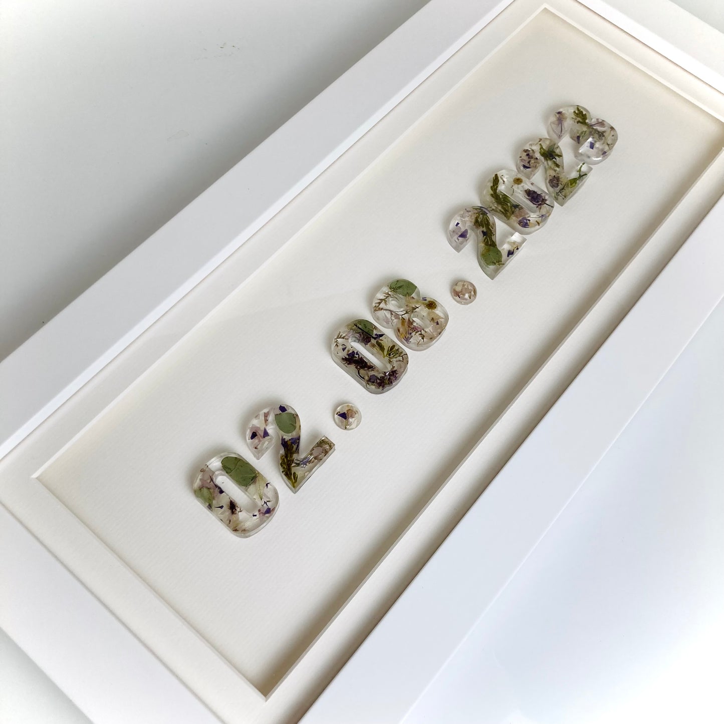 Flower Preservation framed date
