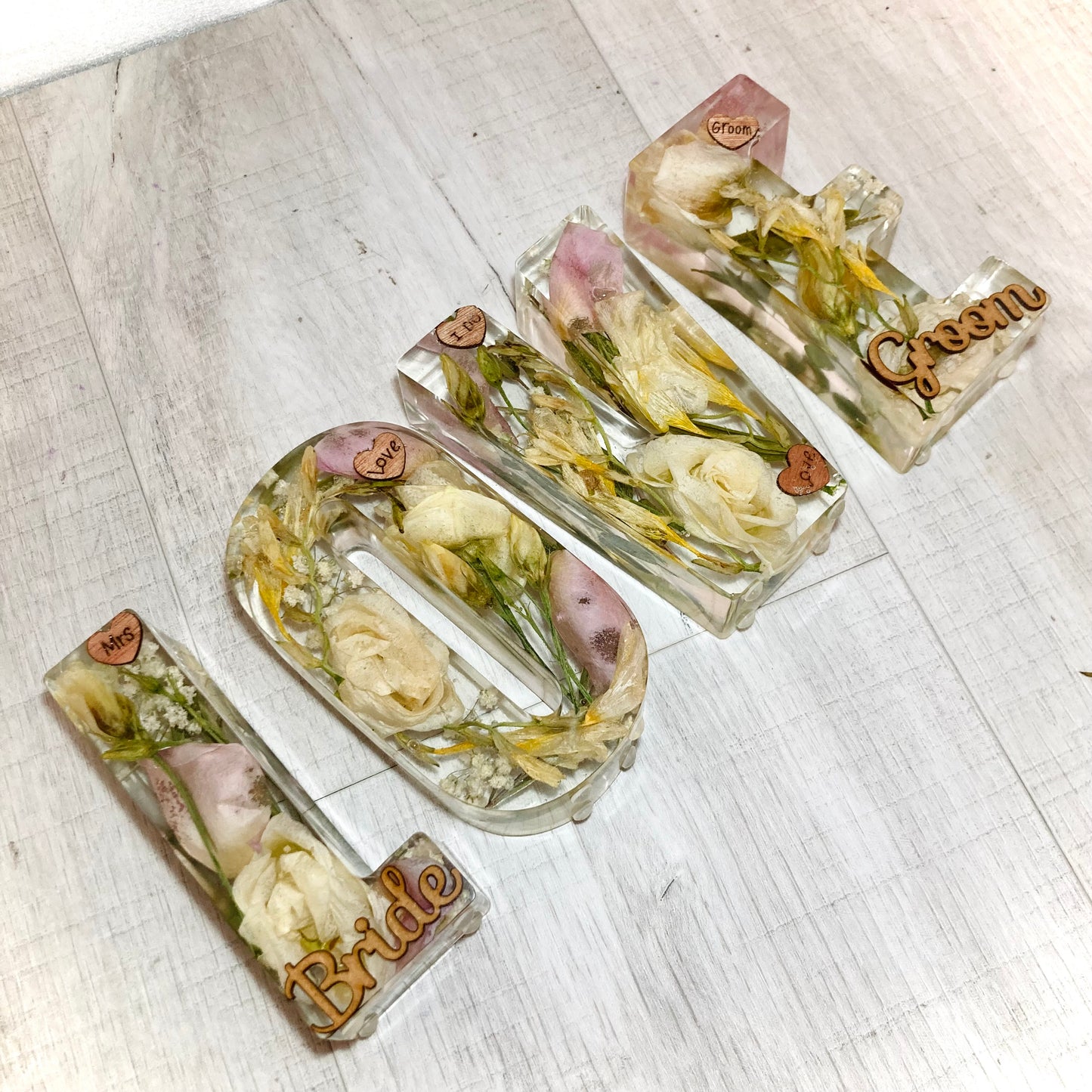 Flower Preservation 11cm letters