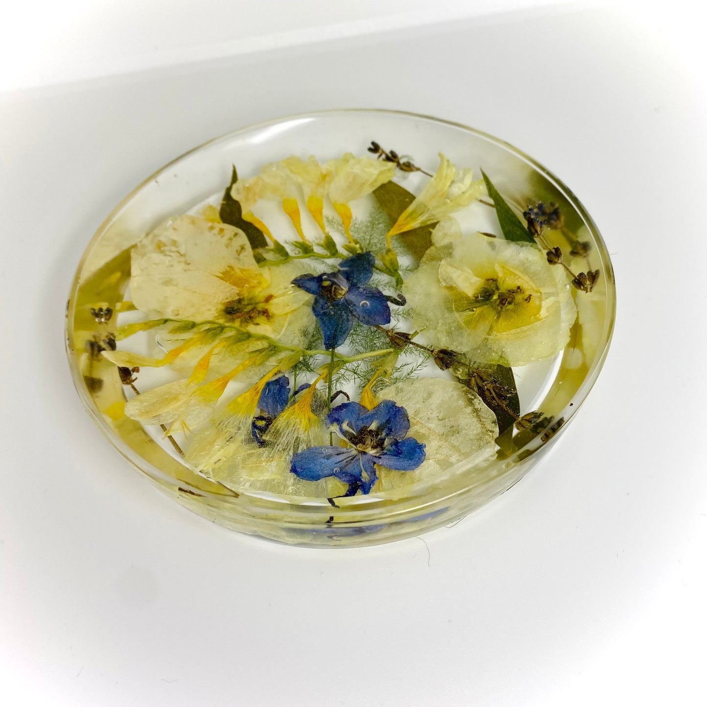 Flower Preservation round jewellery dish