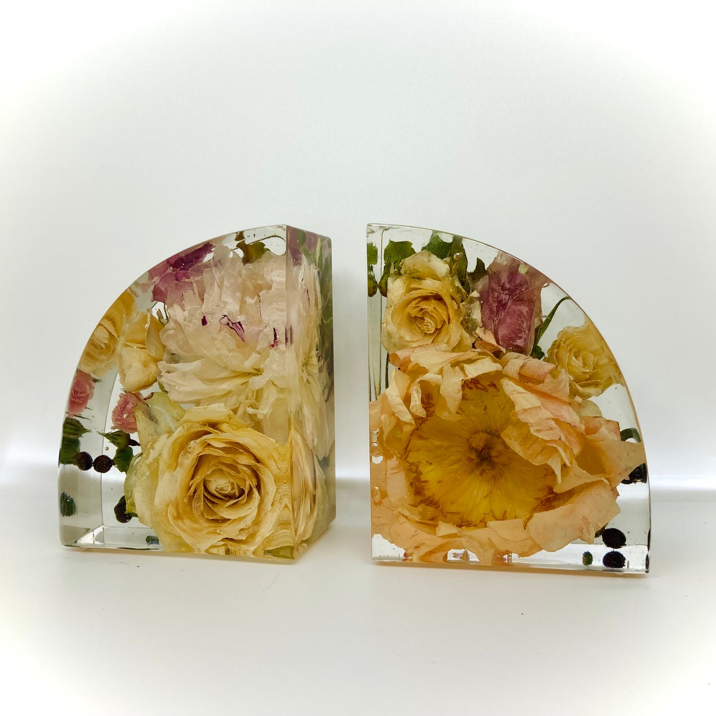 Flower Preservation Book Ends