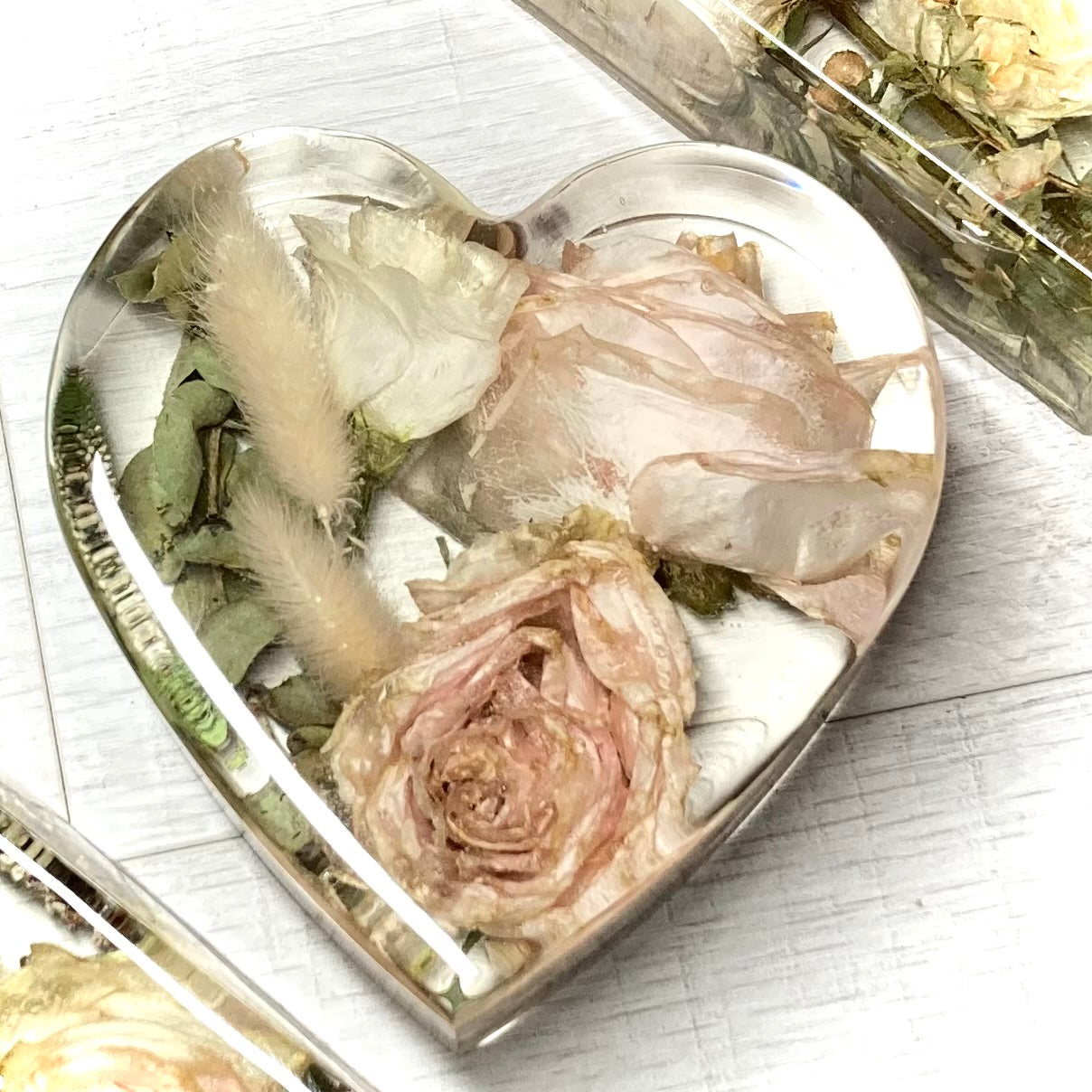 Flower Preservation 12cm Heart ornament