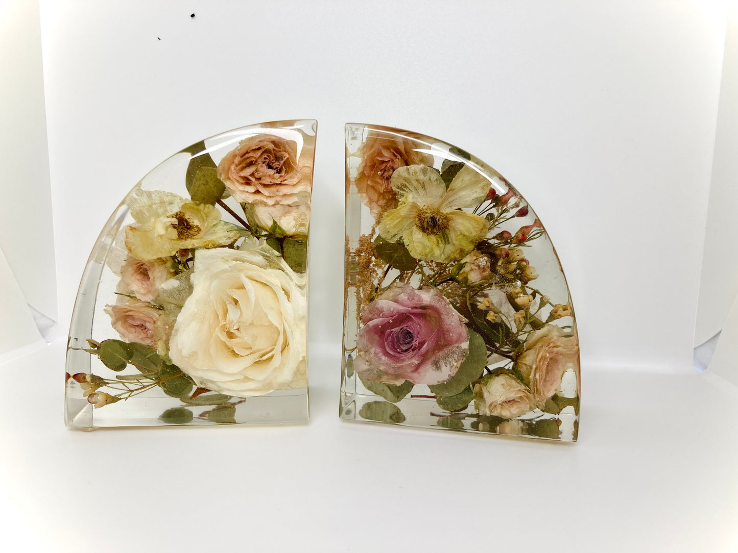 Flower Preservation Book Ends