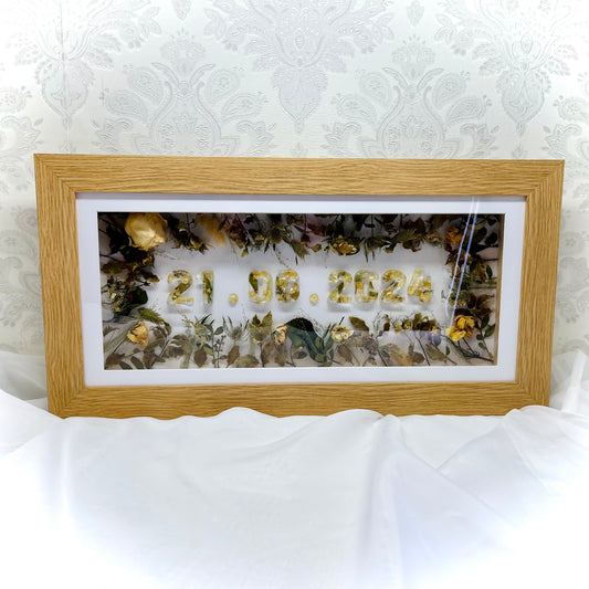 Flower Preservation premium framed date
