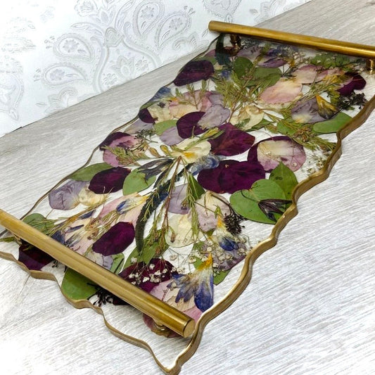 Flower Preservation geode tray