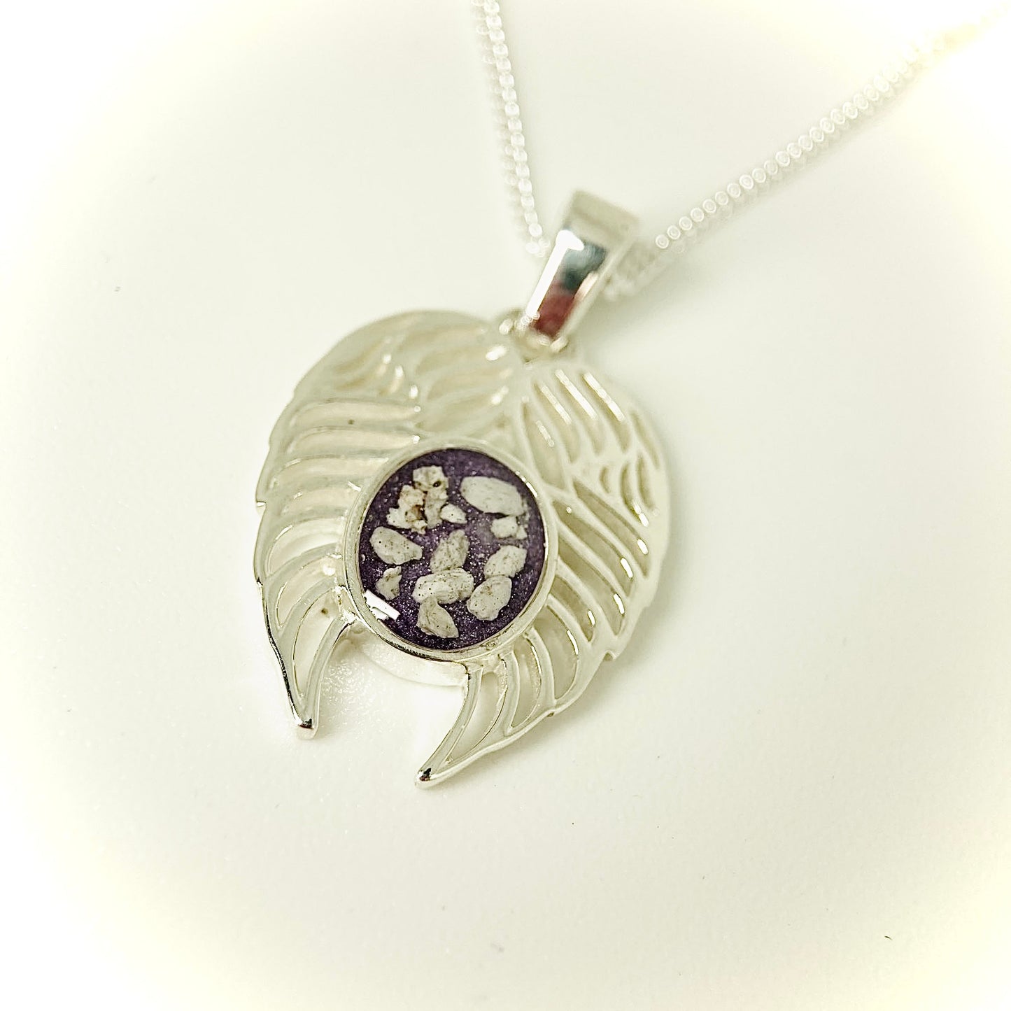Angel wings Cremation Necklace