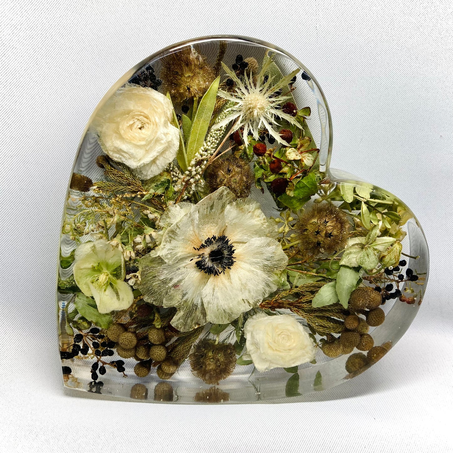 Flower Preservation 25cm heart ornament