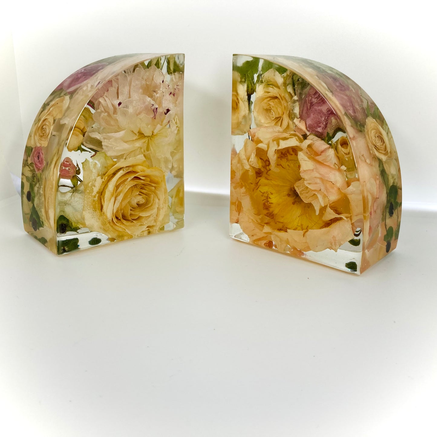 Flower Preservation Book Ends