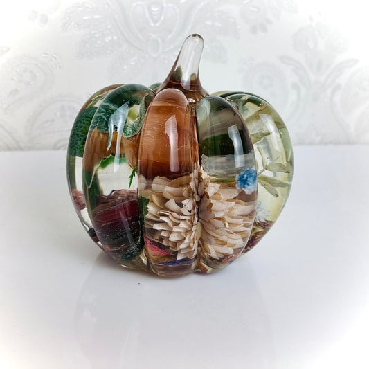 Flower Preservation 9cm pumpkin shape