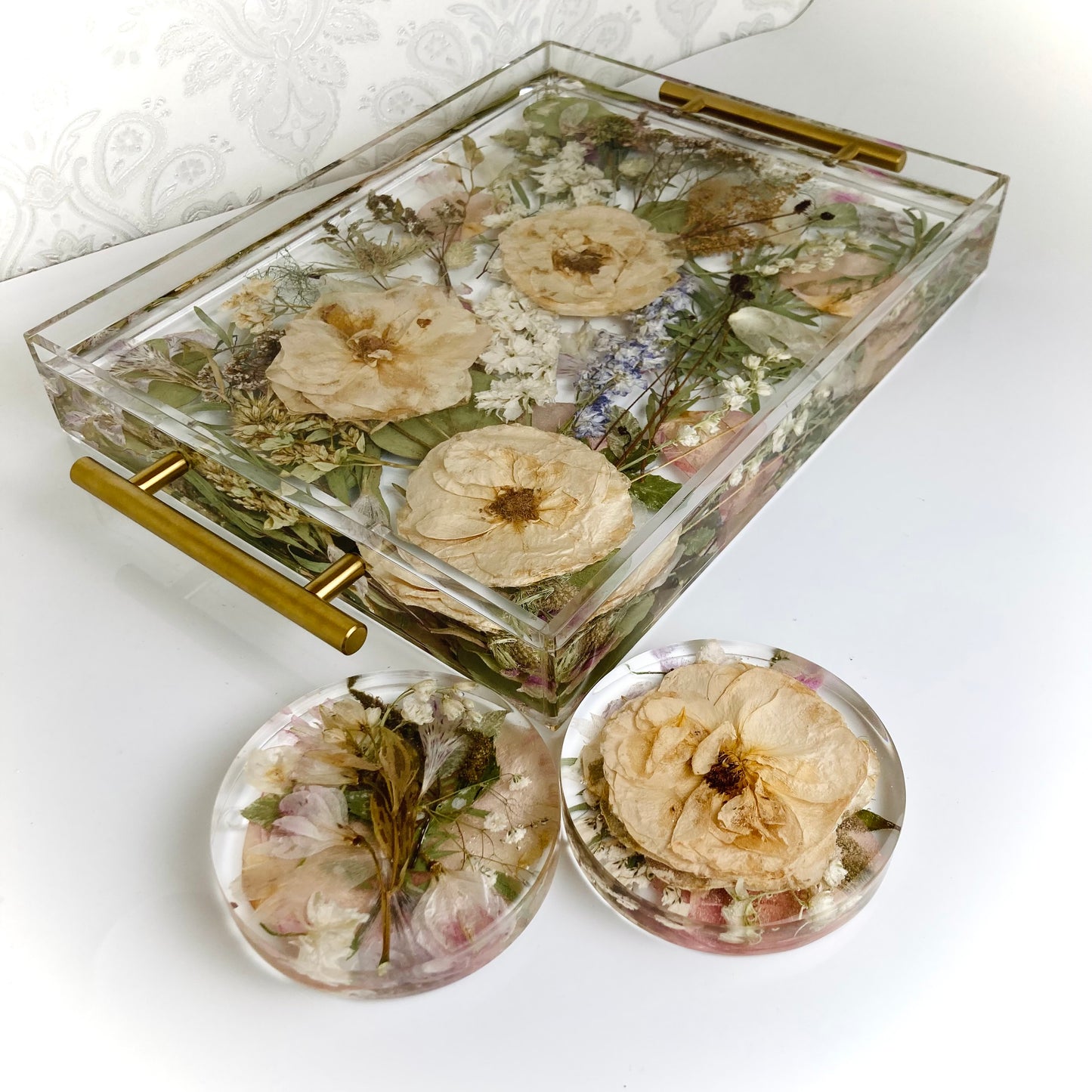 Flower Preservation lipped tray