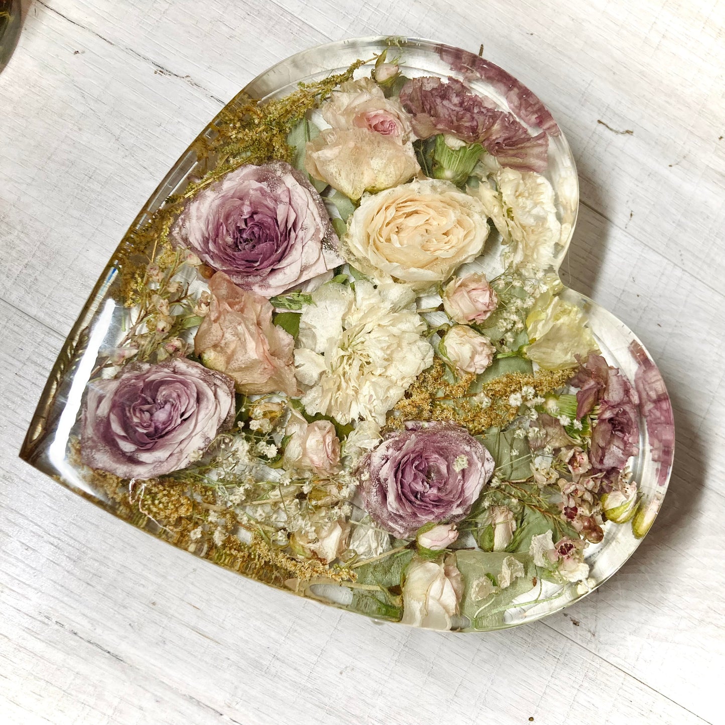 Flower Preservation 25cm heart ornament