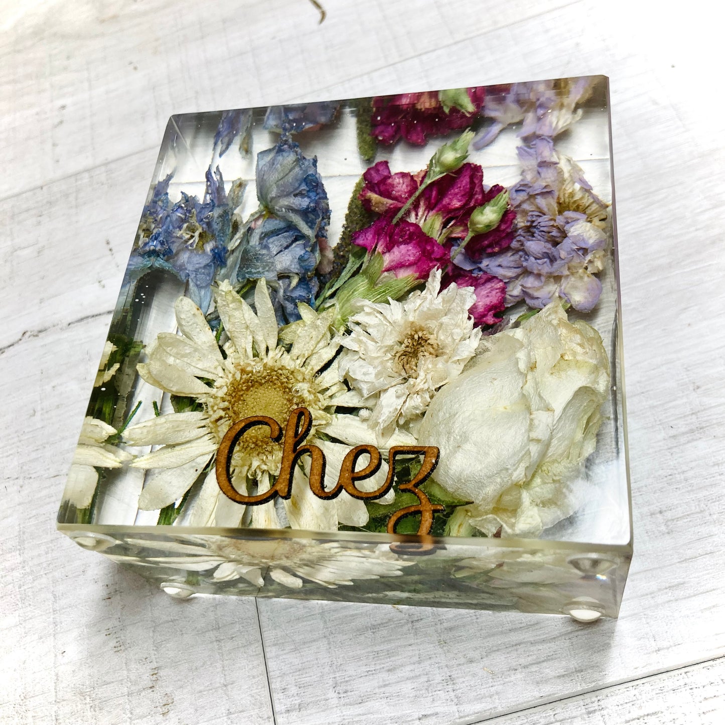 Flower Preservation 10cm display block