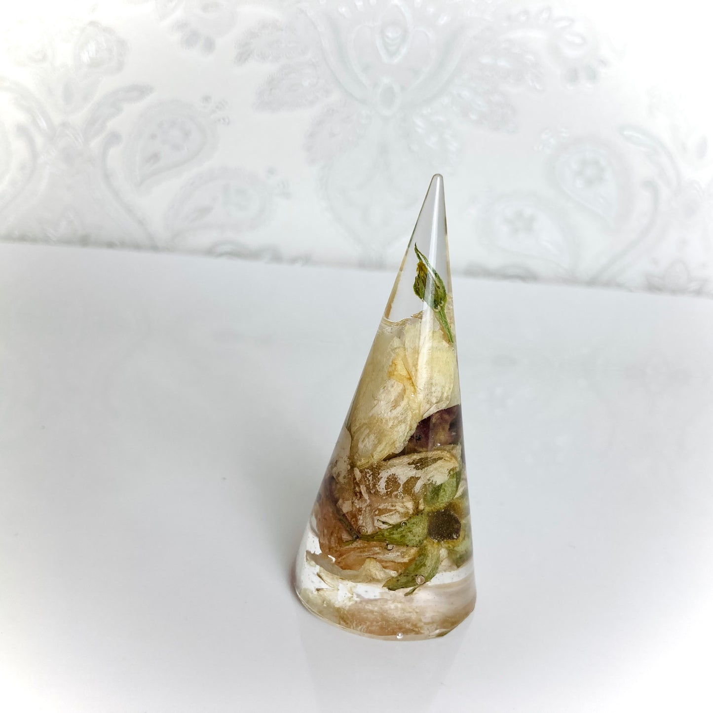 Flower Preservation smooth ring holder