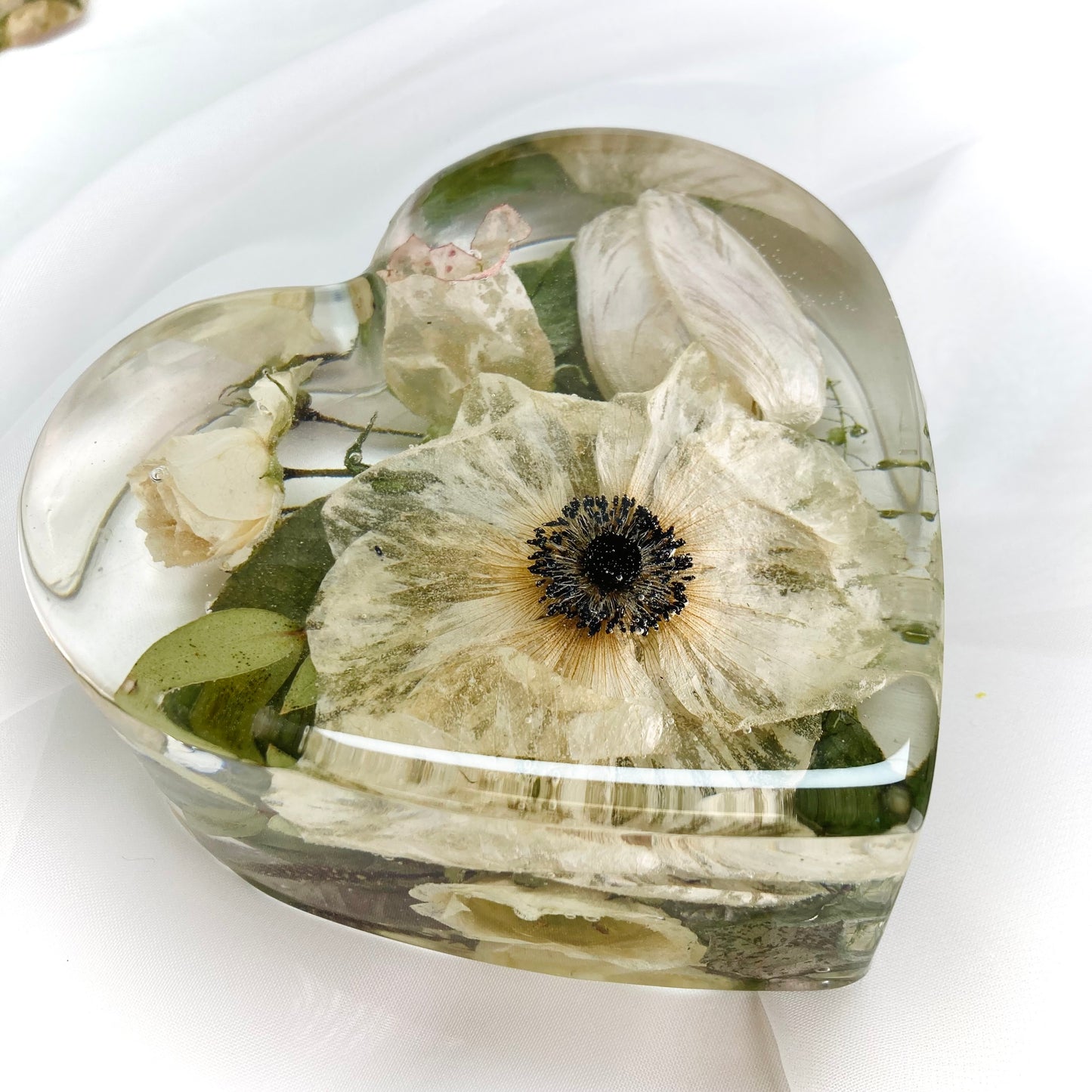 Flower Preservation 12cm Heart ornament