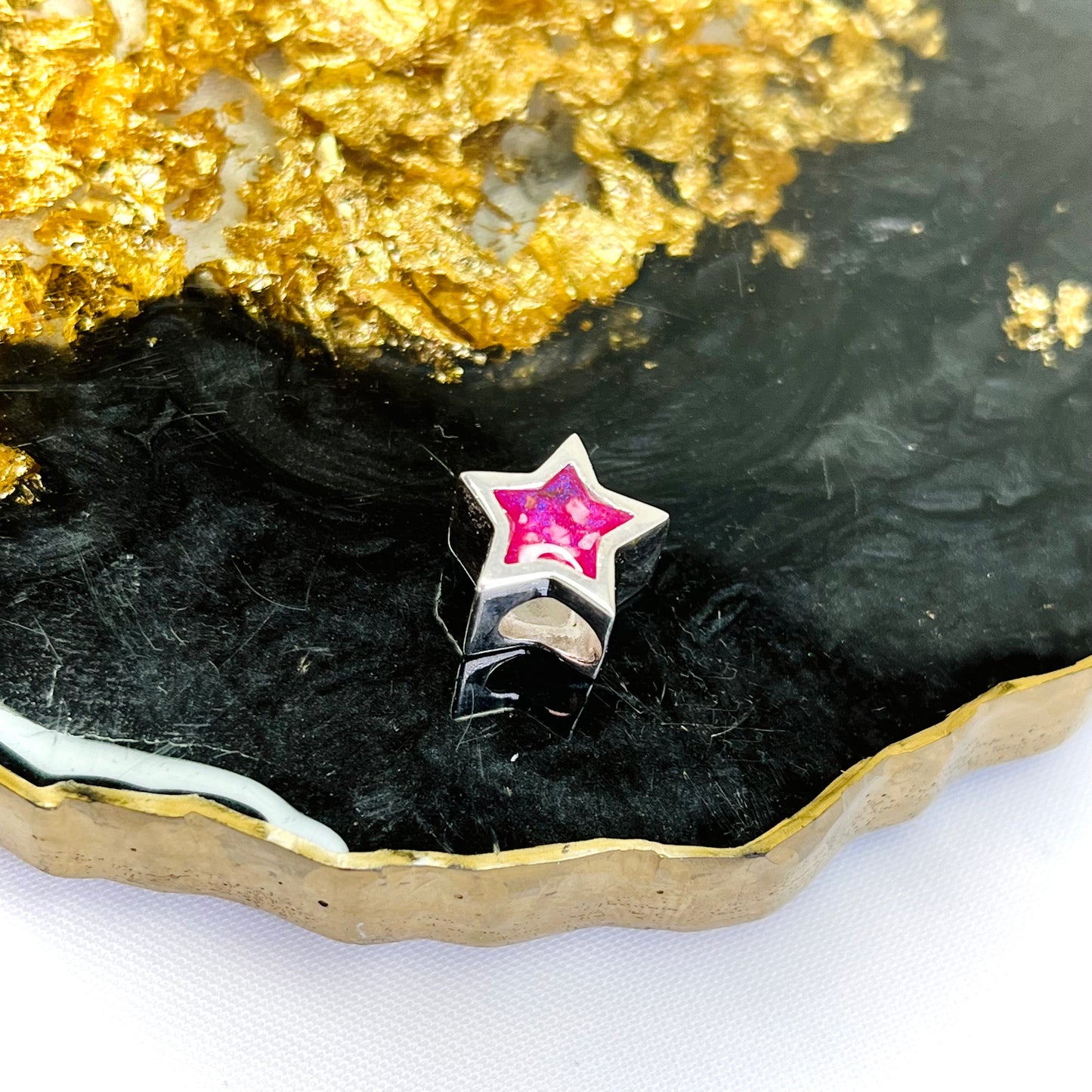 Star shaped Cremation charm
