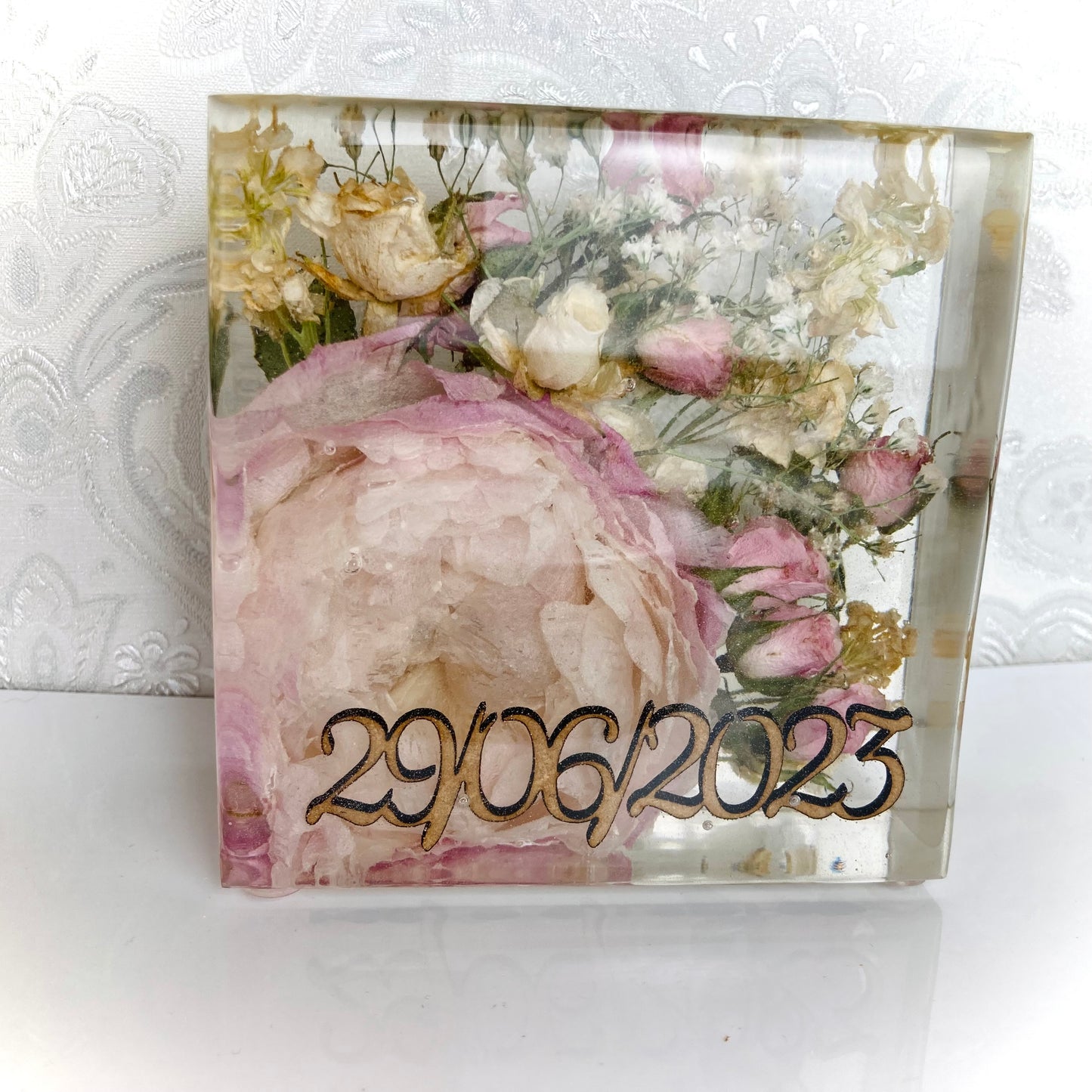 Flower Preservation 10cm display block