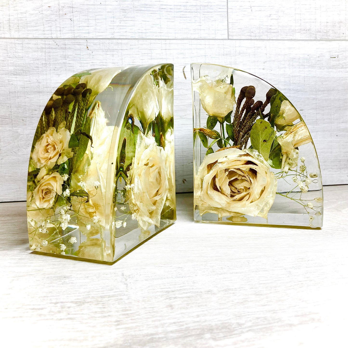 Flower Preservation Book Ends