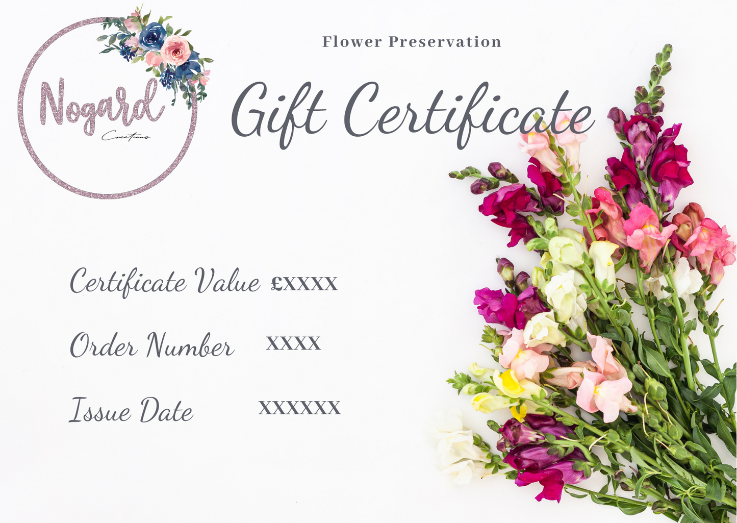 Flower Preservation Gift Voucher