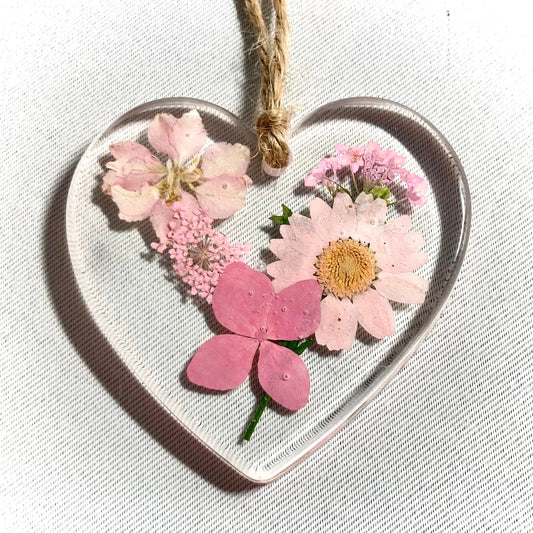 Pink hanging Heart