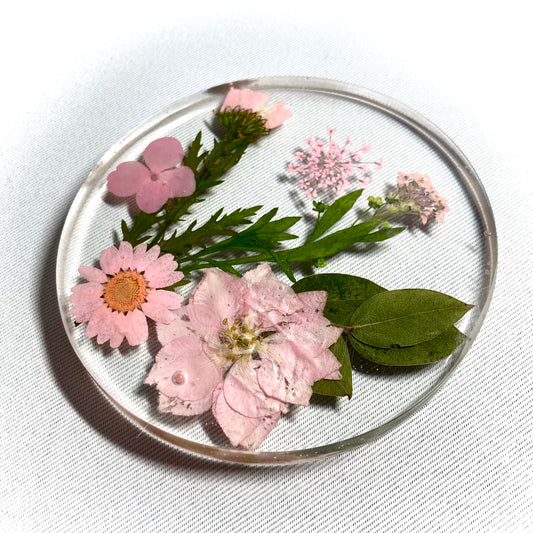 Pink Floral Coasters