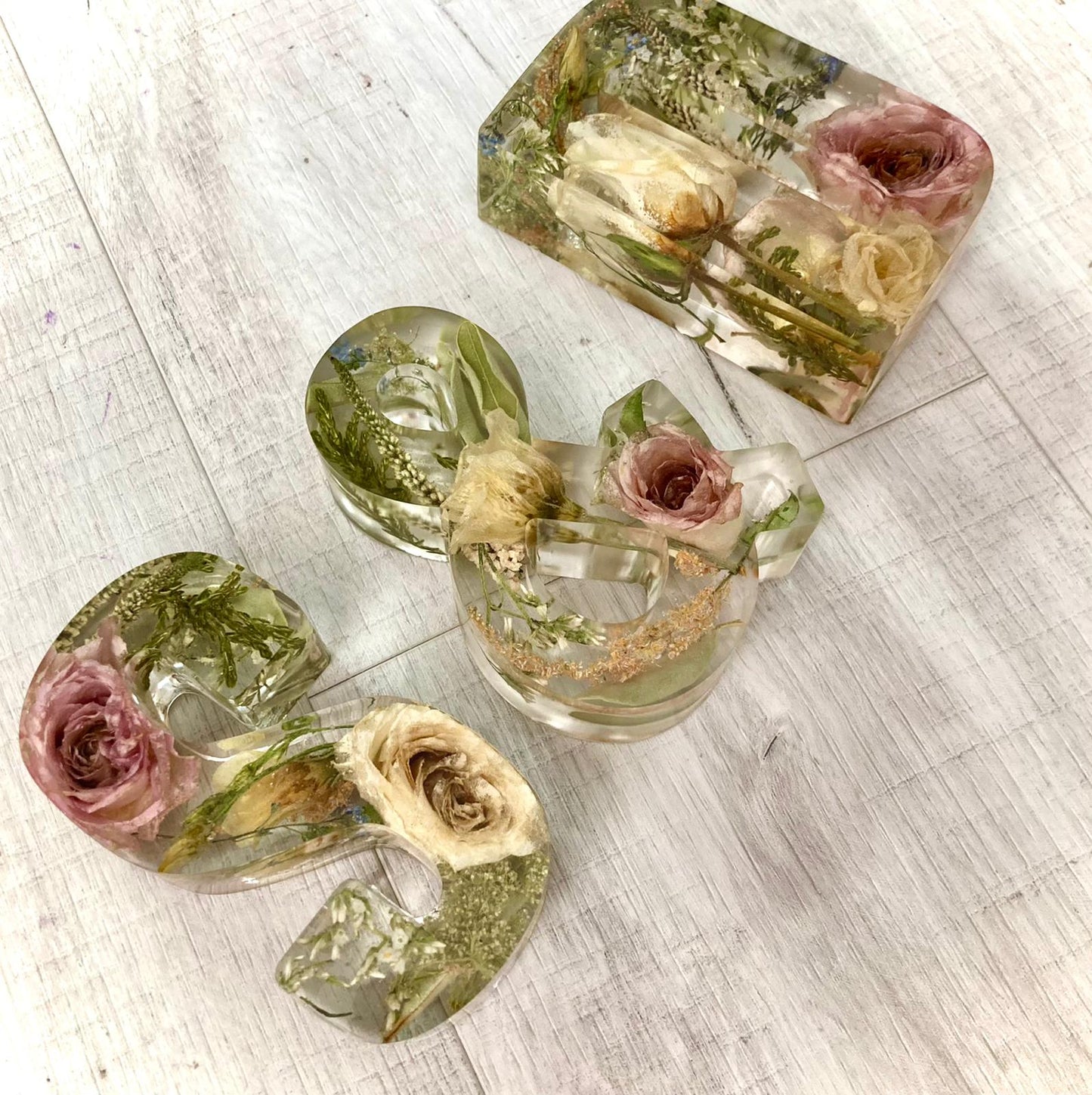 Flower Preservation two 11cm letters and an ampersand
