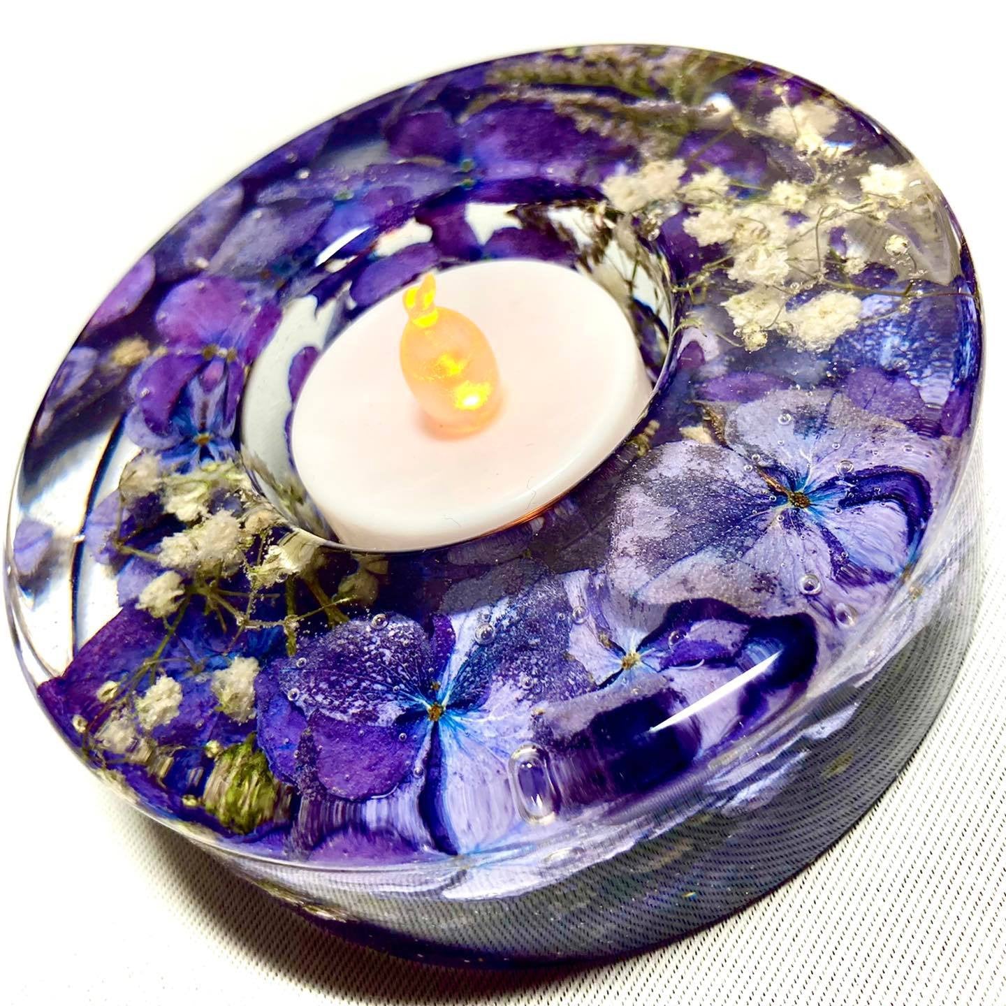 Flower Preservation cylinder tealight holder - small