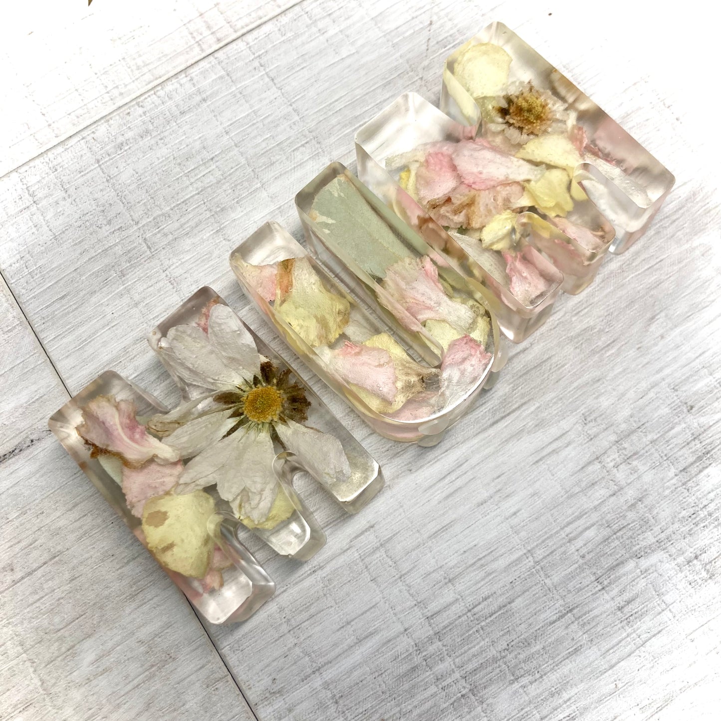 Flower Preservation 5cm letters
