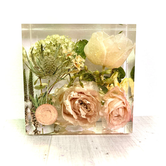 Flower Preservation 10cm display block