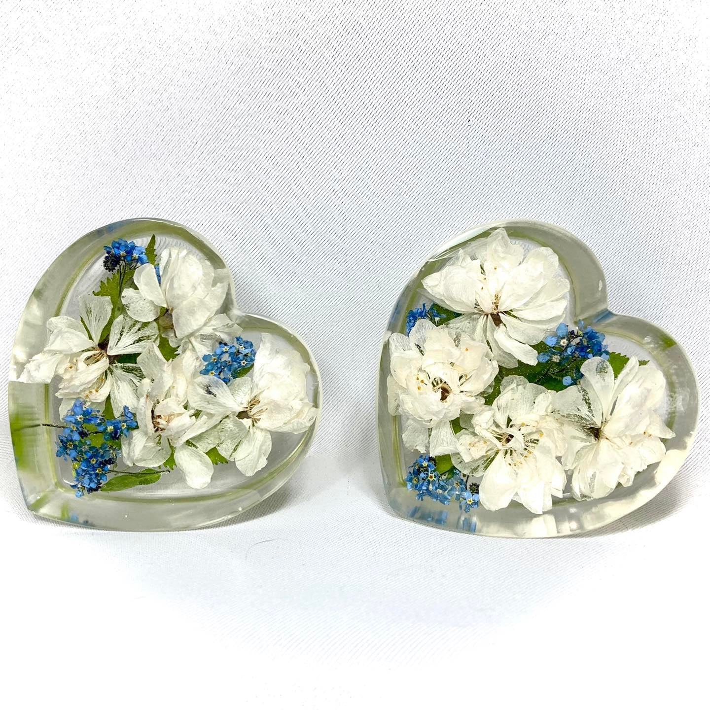 Flower Preservation 8cm heart ornament