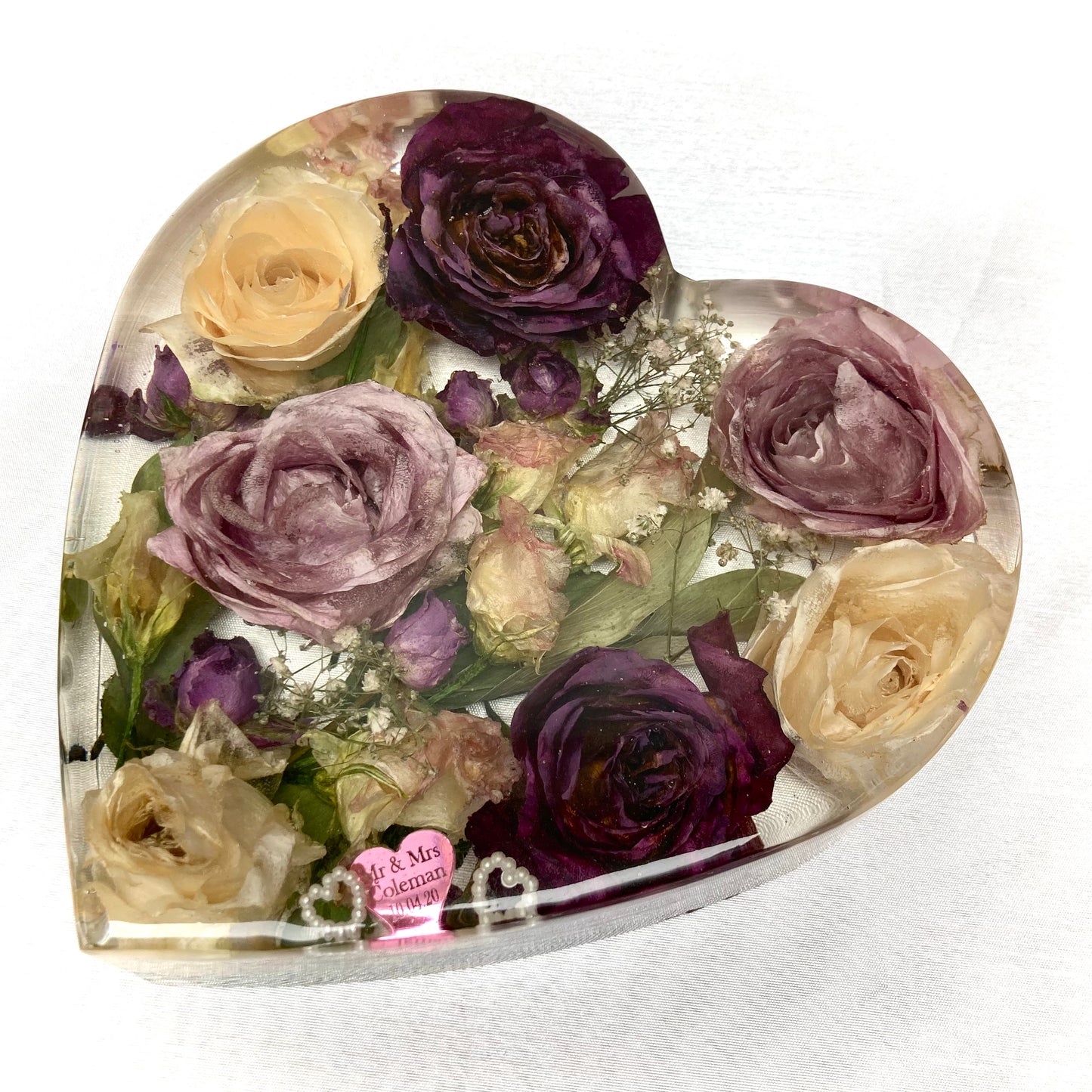 Flower Preservation 20cm heart ornament