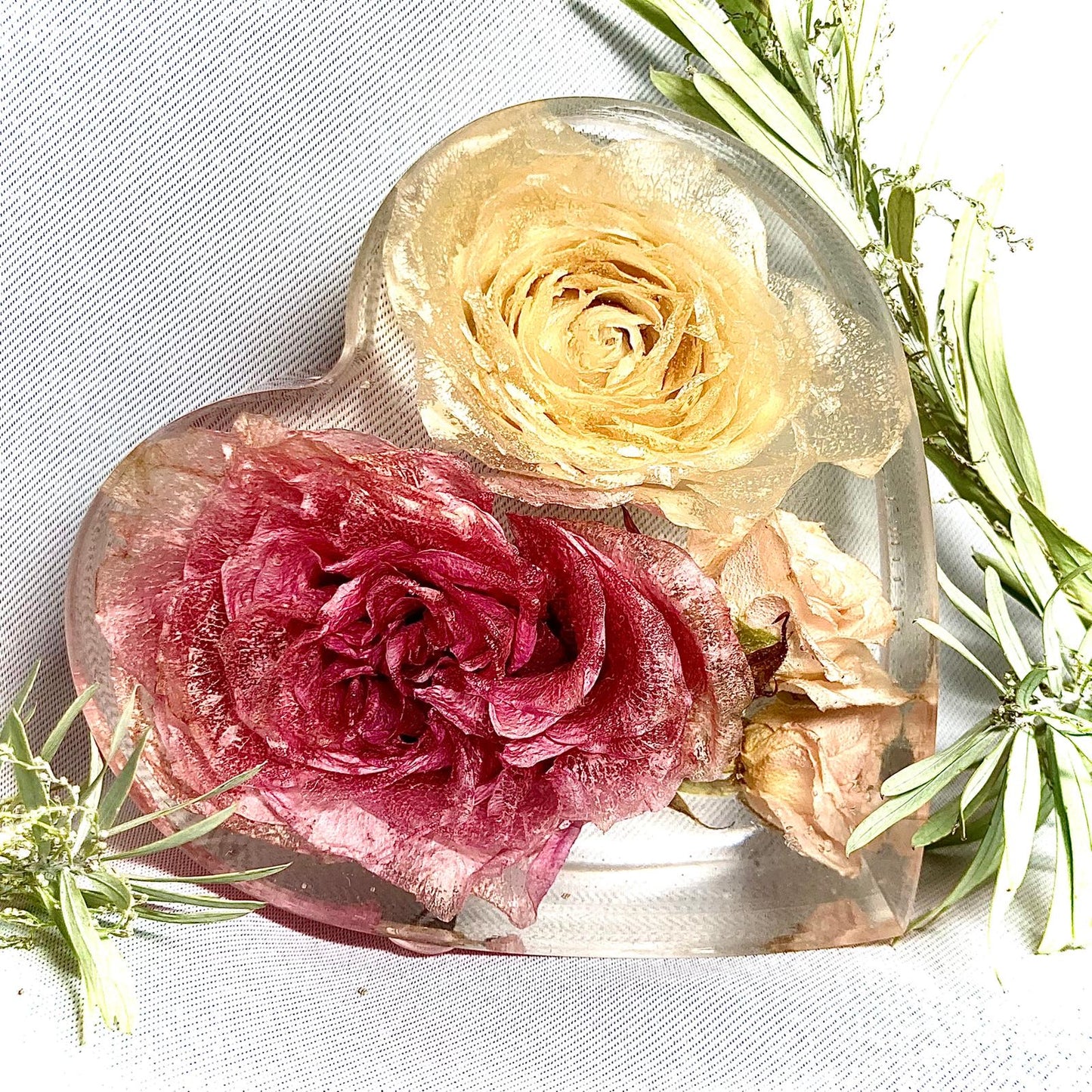 Flower Preservation 12cm Heart ornament