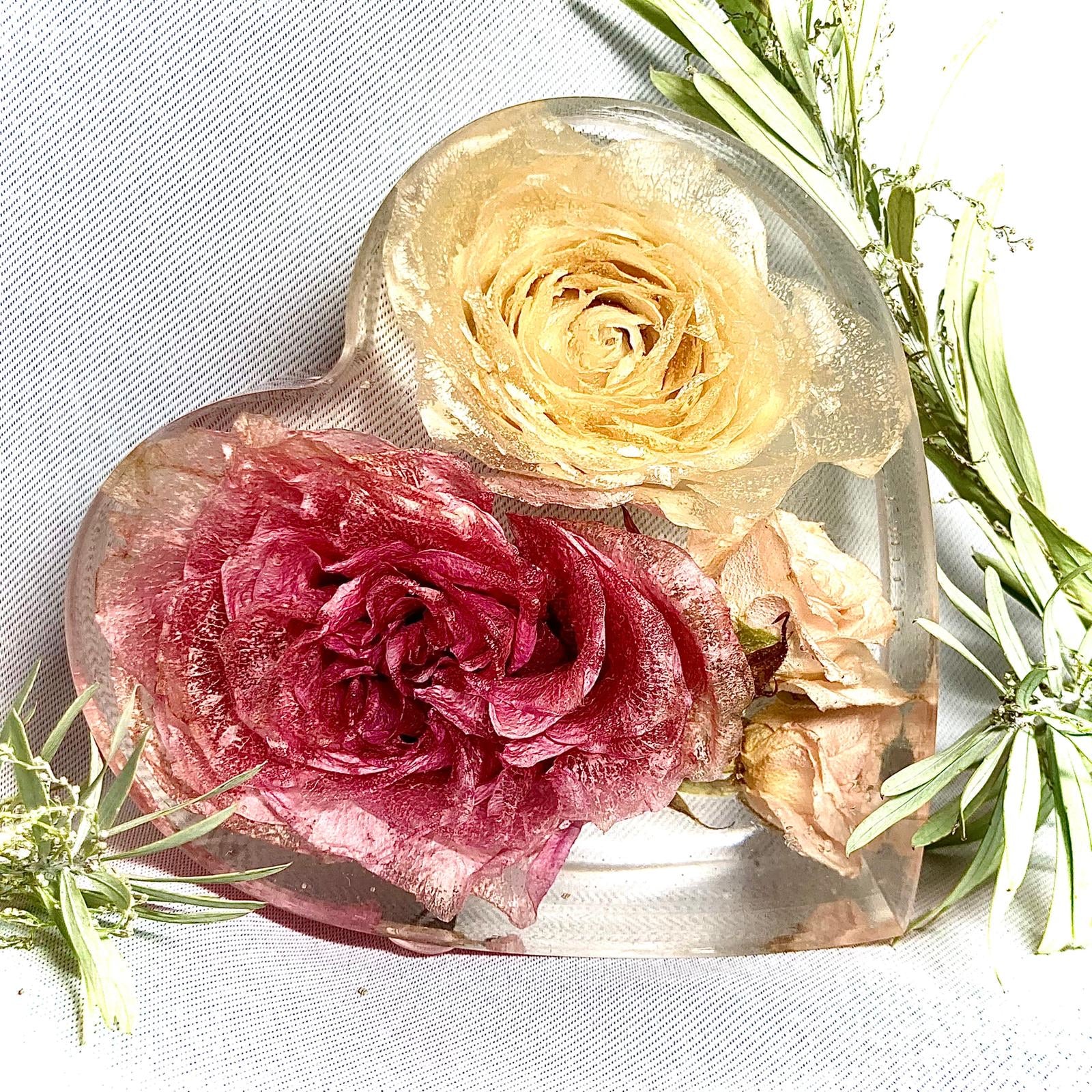 Flower Preservation 12cm Heart ornament