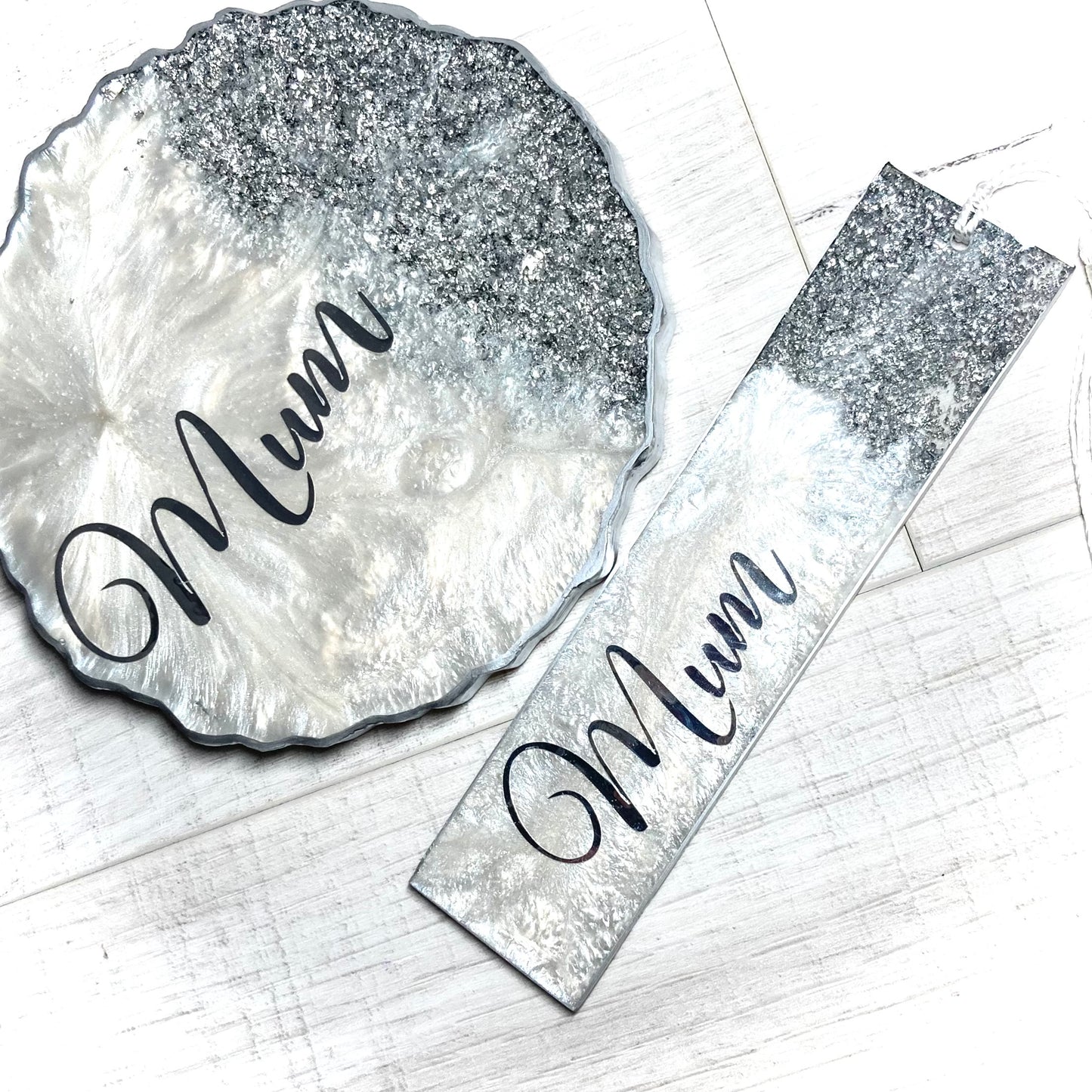 Personalised Bookmark and Coaster Gift Set