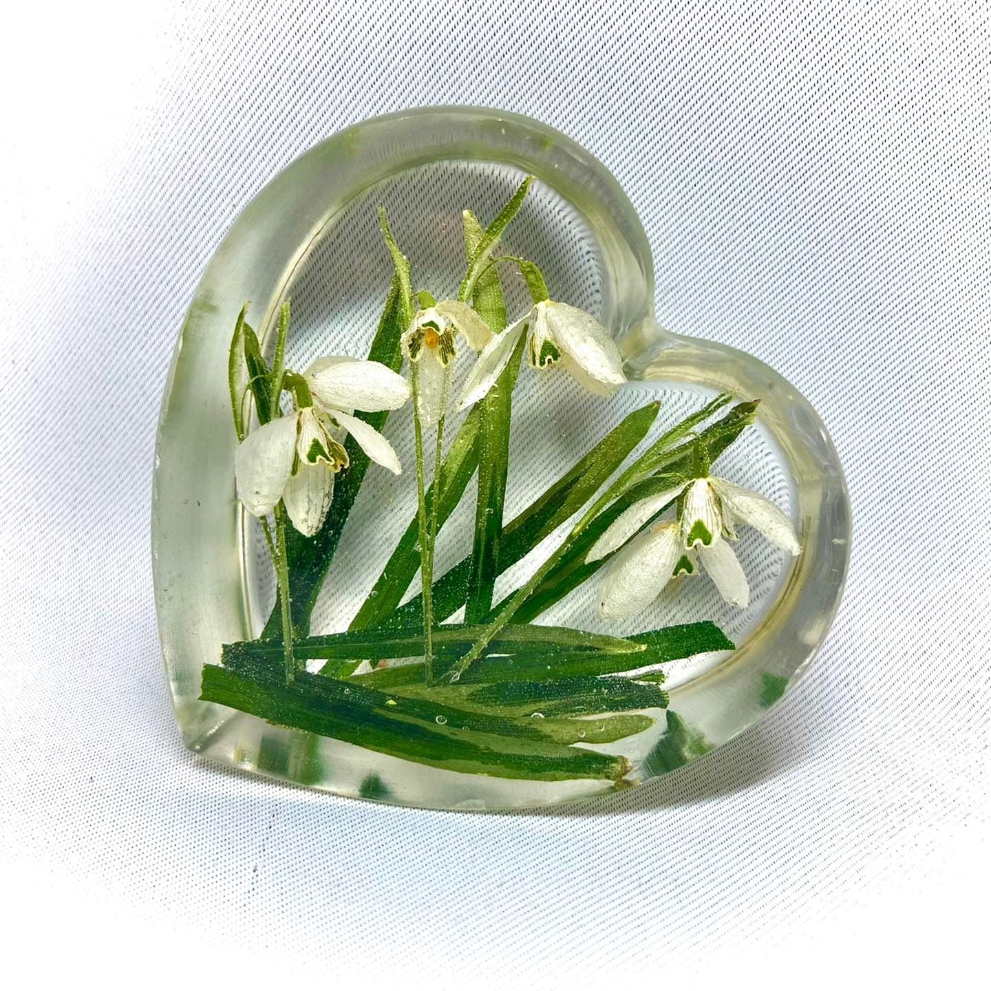 Flower Preservation 8cm heart ornament
