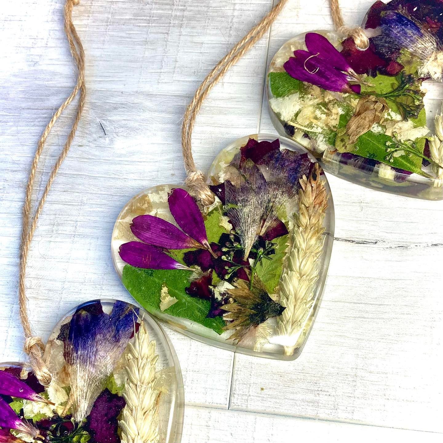 Flower Preservation hanging heart