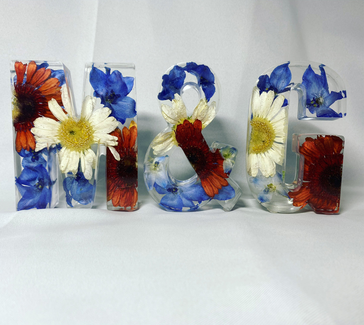 Flower Preservation two 11cm letters and an ampersand