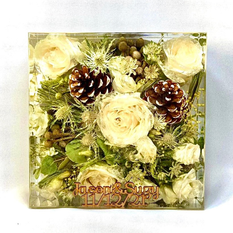 Flower Preservation 25cm display block