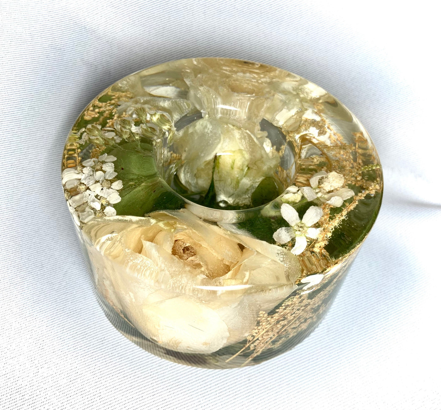 Flower Preservation cylinder tealight holder - medium