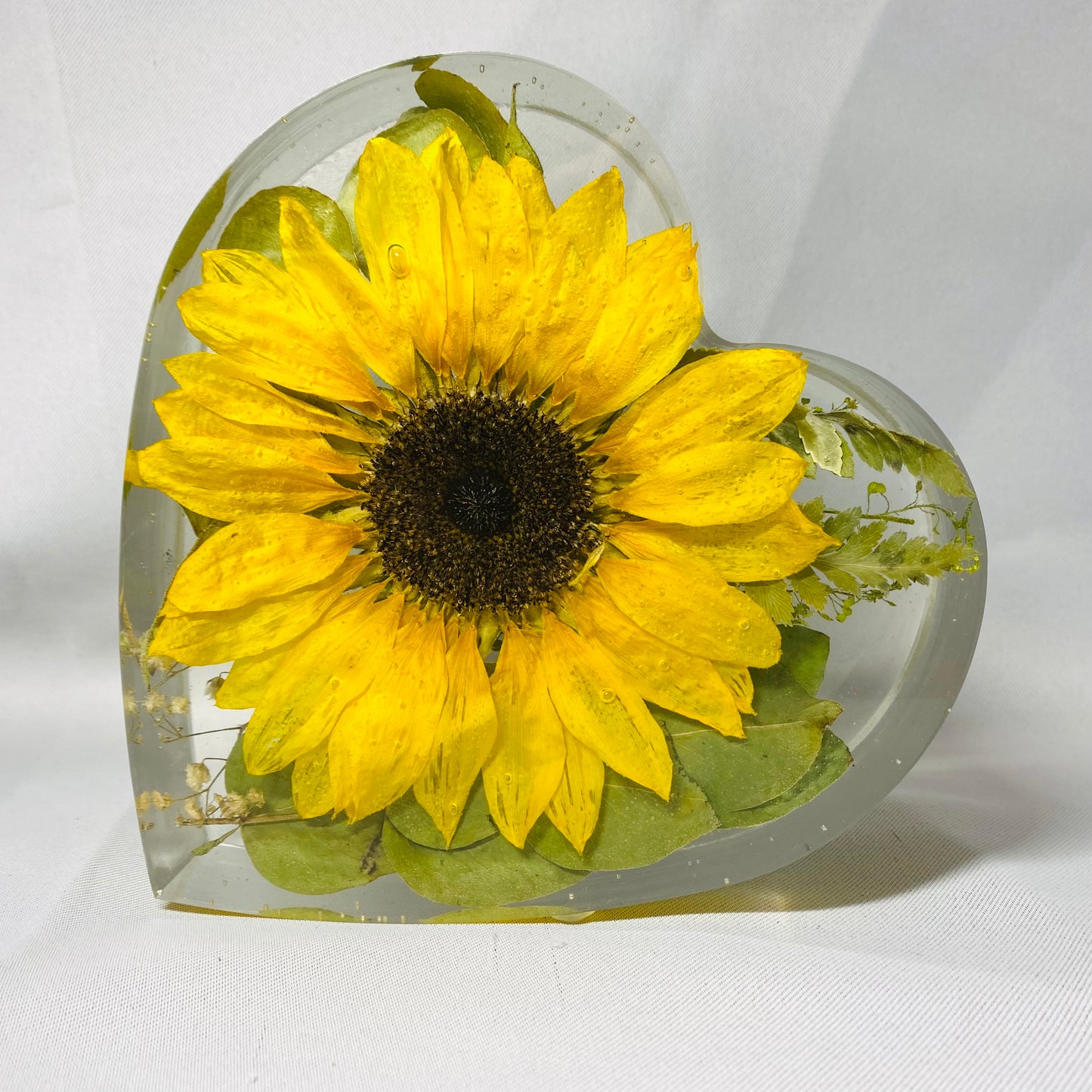 Flower Preservation 15cm heart ornament